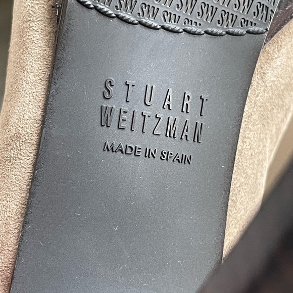 Authentic Stuart Weitzman Tassup Platform Pumps suede size 7 1/2 M - Picture 11 of 14